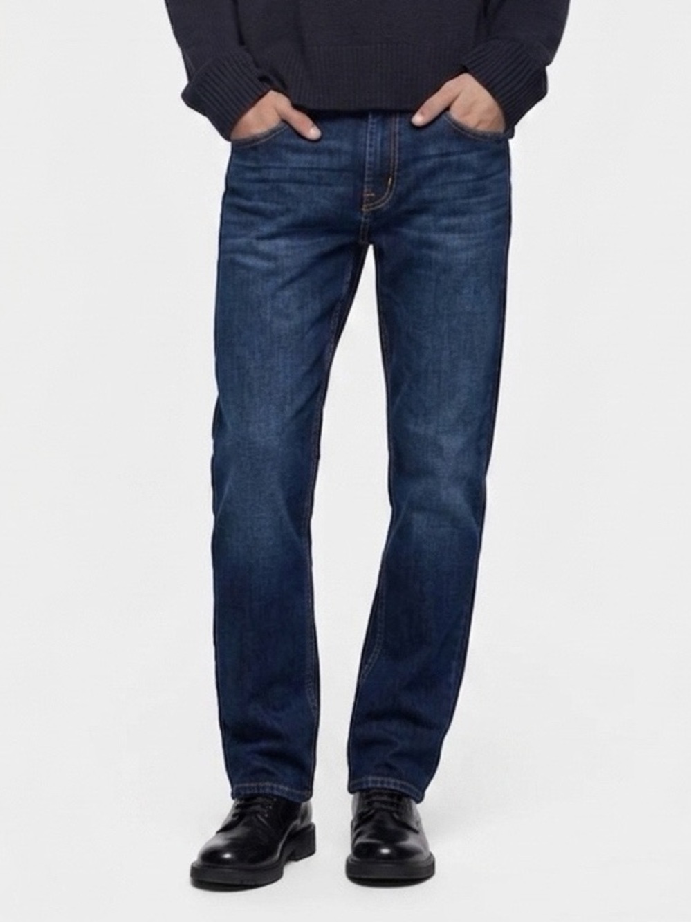 7 FOR ALL MANKIND Men's The Straight Denim Jeans - Medium Wash Sz 36/34